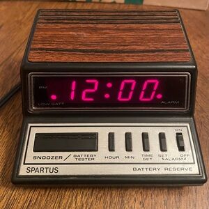 Vintage Spartus Neptune Alarm Clock